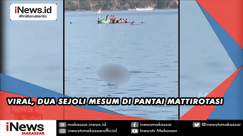 Aksi Mesum Dua Sejoli Di Pantai Mattirotasi Inews Makassar