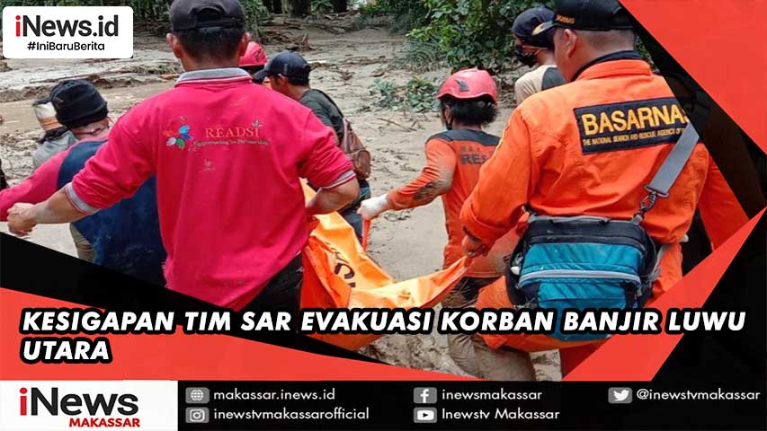 Tim SAR Evakuasi Korban Banjir | Inews Makassar