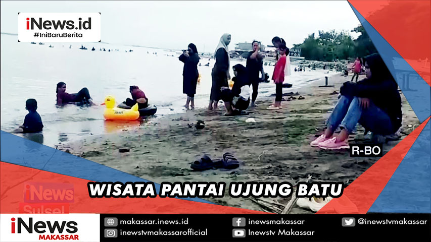 Libur Sekolah, Pantai Ujung Batu di Kab Barru Ramai Pengunjung | Inews ...