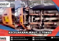 KECELAKAAN MAUT, 5 TEWAS